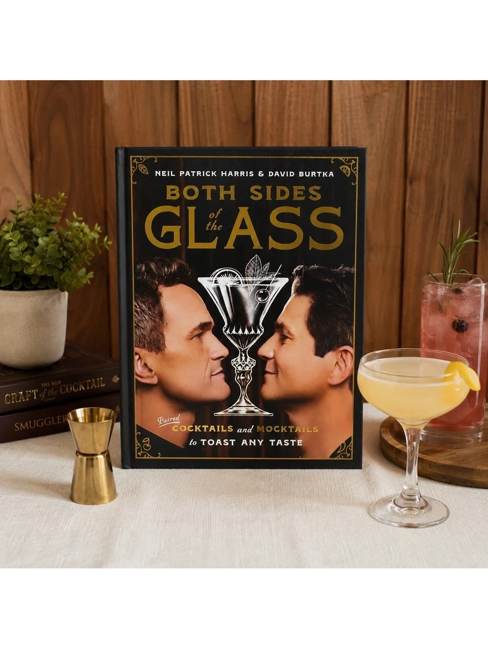 Both Sides of the Glass Hardcover Cocktail & Mocktail Recipe Book 2025 NPH